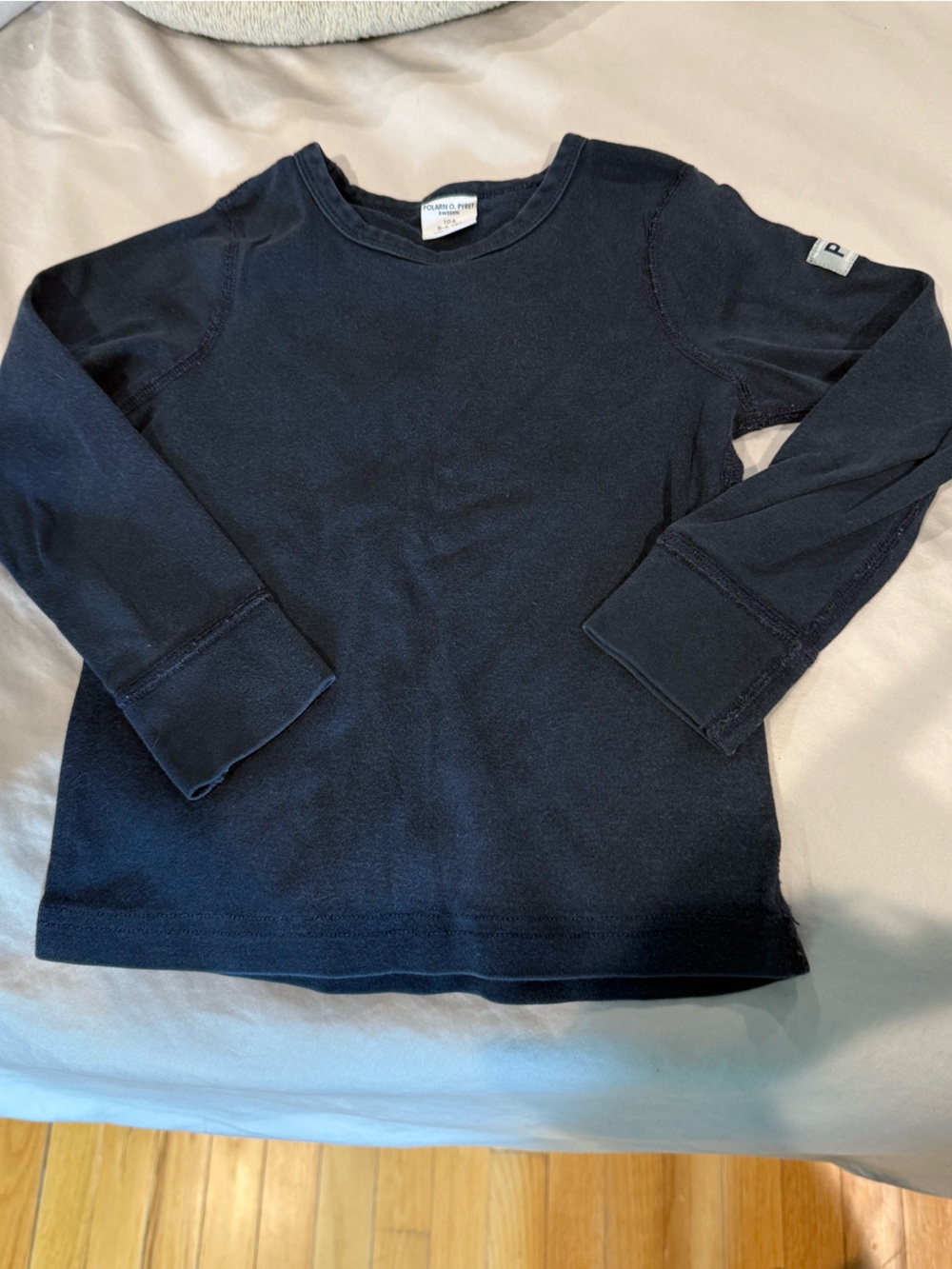 Polarn O. Pyret Navy Blue Long Sleeve Kids Top Sz 3-4 Years